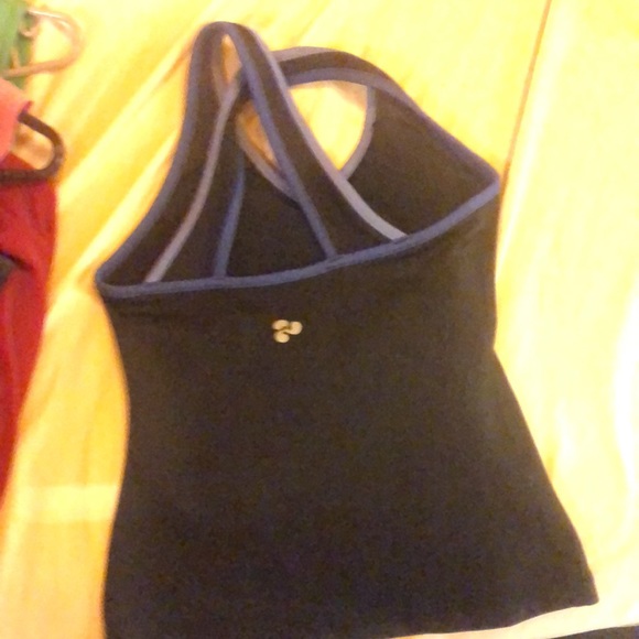 Black lined with blue tank top - Picture 3 of 3